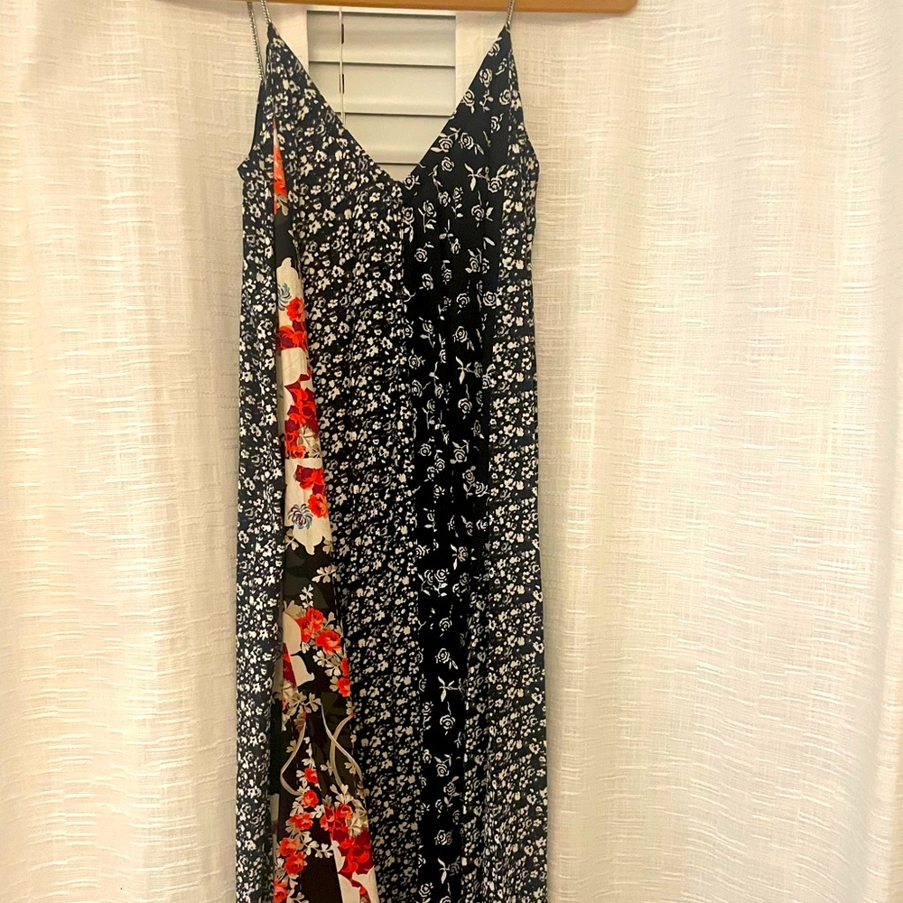 RAG & BONE Asymmetrical black & white dress